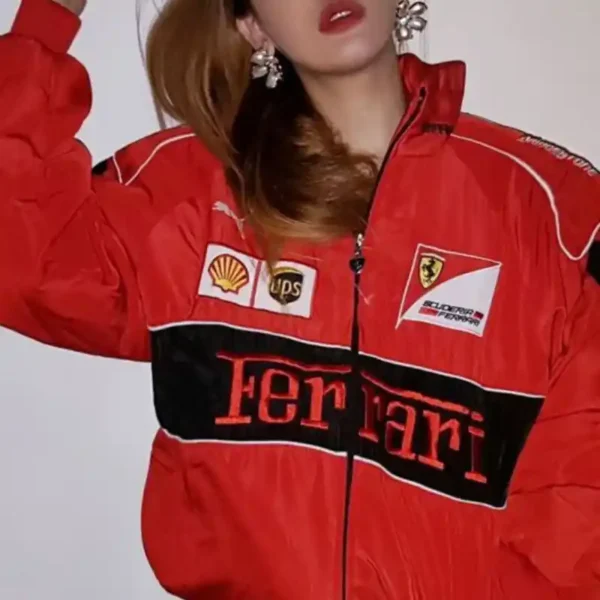 Vintage Racing f1 Jacket Red - Image 7
