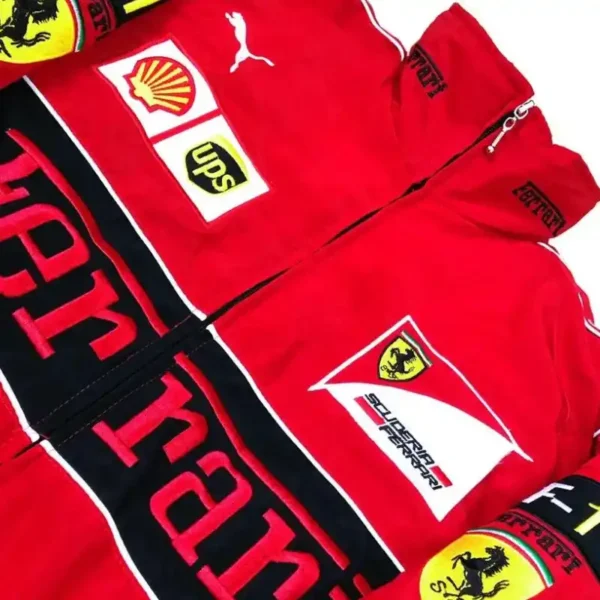 Vintage Racing f1 Jacket Red - Image 3