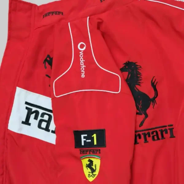 Vintage Racing f1 Jacket Red White - Image 5