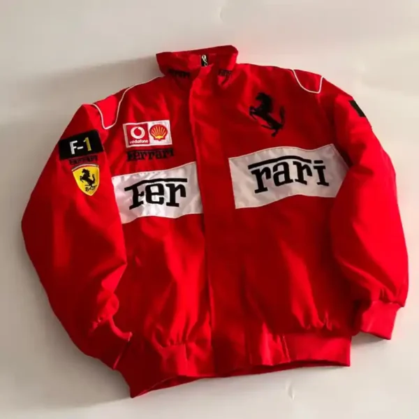 Vintage Racing f1 Jacket Red White