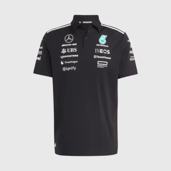 2025 AMG F1 Driver Polo Shirt Black